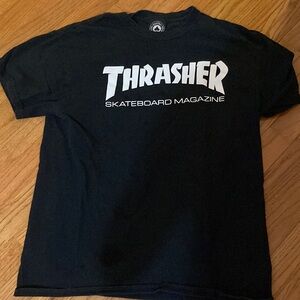 Vintage Thrasher Magazine Short Sleeve T-Shirt Black Skateboarding